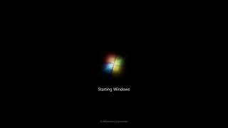 Windows NT 4.0 startup sound synchronized to the Windows 7 startup animation