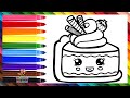 Dibuja y Colorea Una Linda Rebanada De Pastel 🍰🌈 Dibujos Para Ni&ntilde;os
