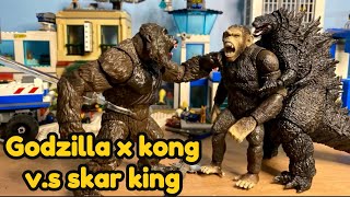 Godzilla x kong The new Empire en stop motion