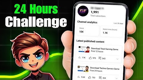 24 Hours Challenge (Shoking Result 🤯) How To Grow Gaming Channel From O Subscribers  || Niranjan FF