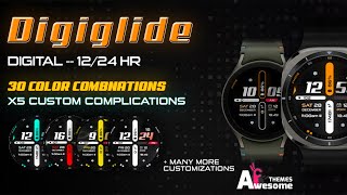 Digiglide - Digital Wear OS Watch Face screenshot 5