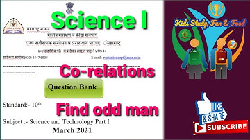 Science l Question bank Solution for std X (Correlations and find out man out)