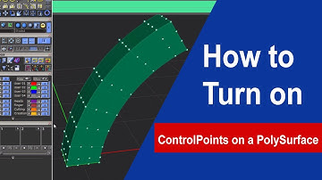 How to turn on ControlPoints on a PolySurface ? 🔥🔥🔥🔥