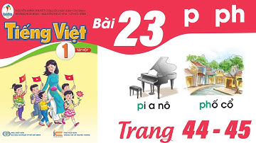 Tiếng việt lớp 1 Cánh Diều bài 23