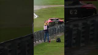 Ferrari crashes at 12 Hours of Sebring but DOESN'T get hit 🤯