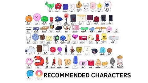 BFDIA 13 but only when recommended characters is on screen