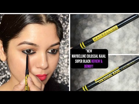 Video: Maybelline Colossal Kajal Review, Swatch