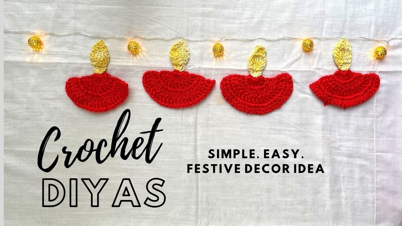 CROCHET DIYA... THIS DIWALI MAKE #Diyas AT HOME #ecofriendly #diy diyas #handmadebyranjitha