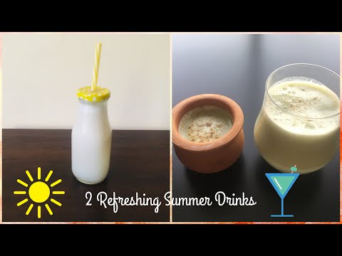 masala-chaas-recipe|-spiced-buttermilk||-tender-coconut-juice-||-2-refreshing-summer-drinks-recipe||