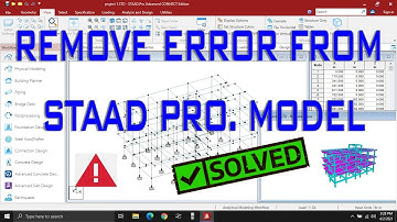 Remove Error  From Staad Pro Model || Elastic Modulus (E)  Not Entered for Member/Element/Solid No.