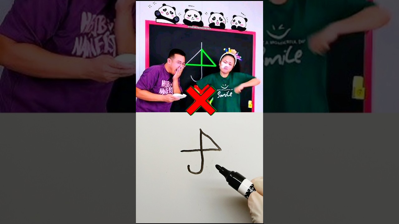 Triangle umbrella one line draw challenge 