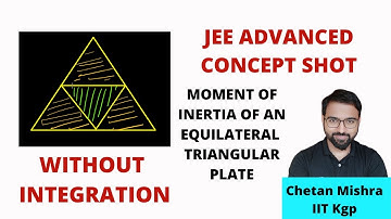 Moment of Inertia of an equilateral triangular plate | JEE Advanced Concept Shots | Chetan Mishra