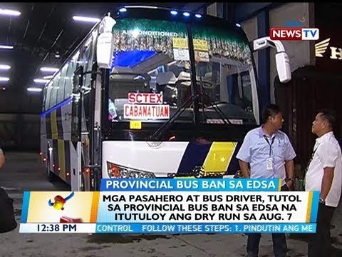 BT Mga pasahero at bus driver tutol sa provincial bus ban sa EDSA na itutuloy ang
