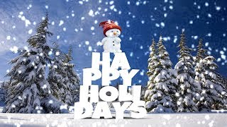 [10 Hours] Happy Holidays Snowman - Video & Audio [1080HD] SlowTV
