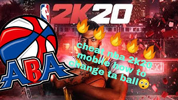 How to change nba ball to aba ball in nba 2k20 mobile for all version and for 2k16to19