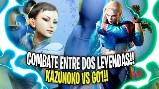 COMBATE entre DOS LEYENDAS!! GO1 (Chun-Li) vs KAZUNOKO (Cammy) STREET FIGHTER 6