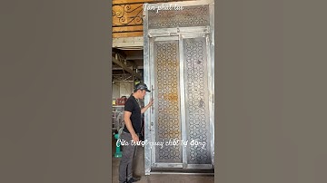 Cửa trượt quay sắt#tanphattai #cuatruotquay #phukien#xuhuong