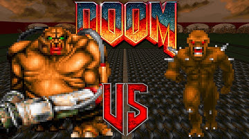 Mancubus vs imps - Classic Doom II : Versus Battle - Monster Infighting - Retro Deadly Arena