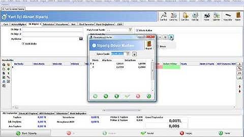 AKINSOFT WOLVOX ERP Programı Sipariş