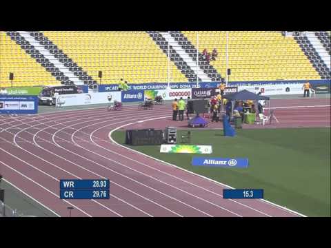 Women's 200m T53 | heat 1 |  2015 IPC Athletics World Championships Doha