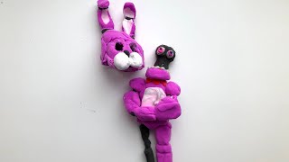 BROKEN BONNIE THE BUNNY | Сломаный Бонни кролик | Чудеса лепки | лепка из пластилина |