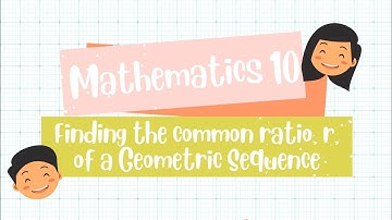 Finding the common ratio of a geometric sequence