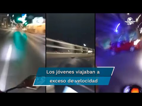 Chica que viajaba en motocicleta transmitió en vivo su propio choque donde después murió