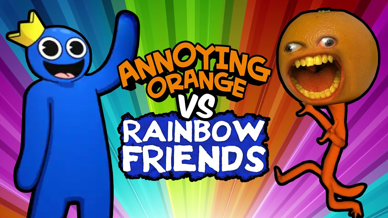 ANNOYING ORANGE vs RAINBOW FRIENDS 