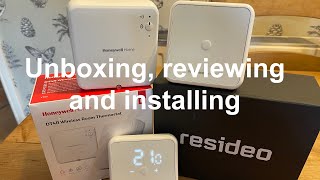 Unboxing, reviewing, installing  the Resideo Honeywell Home  DT4R radio frequency  room thermostat