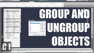 Autocad Tutorial: How to Group and Ungroup objects  2min Tip, Trick or Tutorial #1