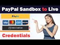 🤑Change PayPal Sandbox to Live Mode Credentials🔥Smart Checkout Buttons Credit/Debit Card | Client ID