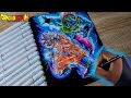 How to Draw Goku Mastered Ultra instinct Vs Moro- Epic Drawing- [ Dragonball ]