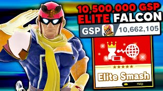 This is what a 10,500,000 GSP Captain Falcon looks like in Elite Smash