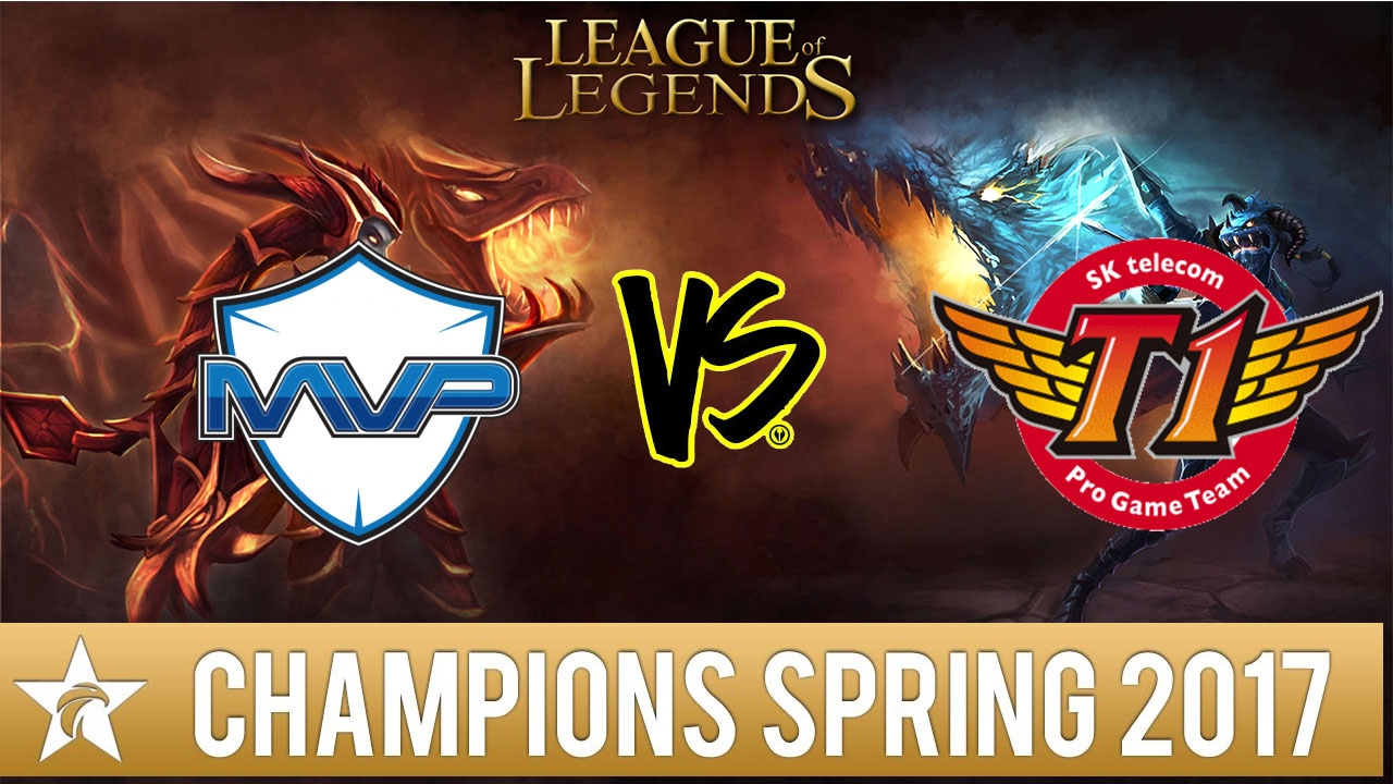 LOL Highlights    SKT VS MVP Game 1 2017 LCK Spring
