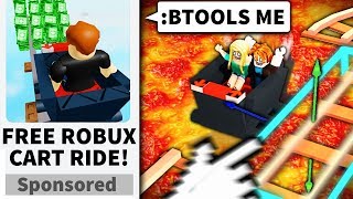 I made a Roblox CART RIDE game... and used ADMIN to mess them up