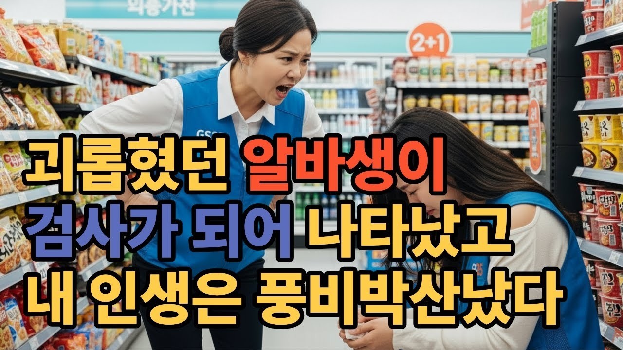 알바생을 그냥 구박했는데 5년 뒤 법정에서 검사  #시니어드라마 #복수드라마