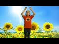 I am a little sunflower  flower rhymes for kids  action song for kids  time 4 kids tv