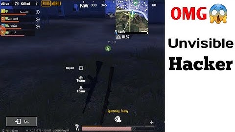 OMG You Never Seen This Hacker in PUBG Mobile |Invisible hacker