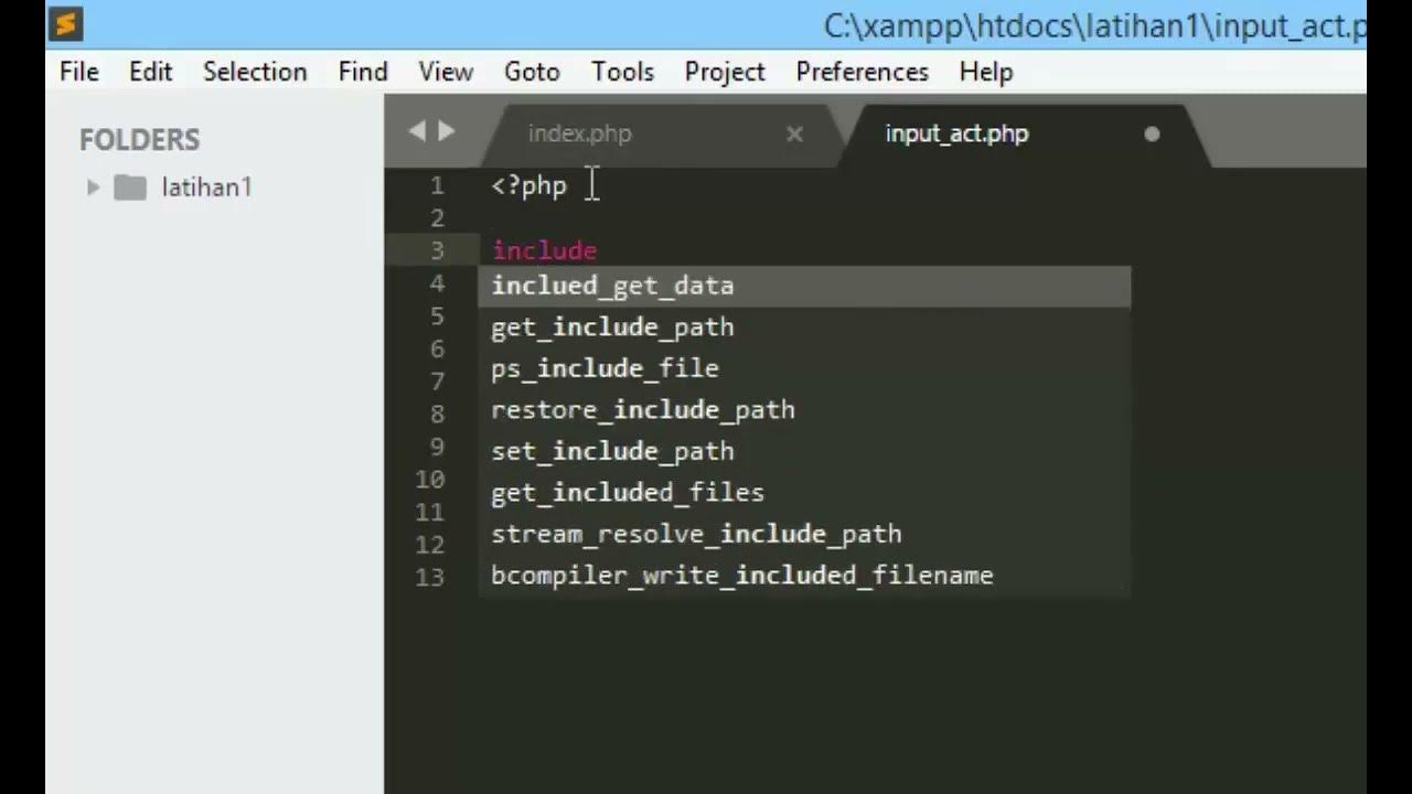Tutorial Input data dari form ke database dengan PHP mysql | Part 1 ...