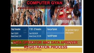 DATA OPERATOR AND DATA APPROVER CREATING IN PFMS