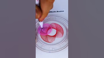 How many rotations did the pen make in total? 🤔 #2024 #shorts #spirograph #ruler #viral