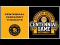 Benders: Centennial Ceremony Thoughts