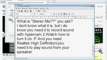 How to record sound with HyperCam 2.14.02 on Vista/Windows 7/ windows XP