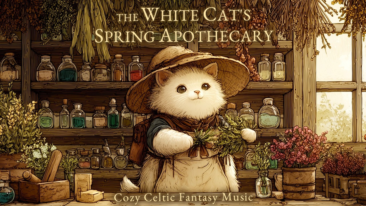 Celtic Music] A Warm Cup of Herbal Tea & Rest ☕ – The White Cat's