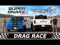 2021 RAM TRX vs 770HP Shelby F-150 Super Snake Sport // DRAG & ROLL RACE