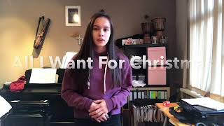 #6 All I Want For Christmas Is You - short cover by Mayte | 24 days of Christmas Resimi
