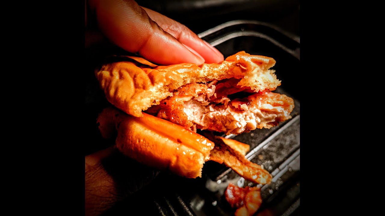 Zaxby's Honey Butter and Bacon Filet Sandwich Review YouTube