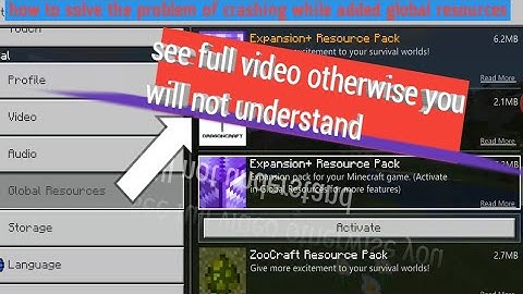 How to solve problem of crashing in global resources