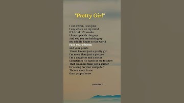 Thumbnail of Pretty girl (lyrics)  - Maggie Lindemann #lyrics #prettygirl #trending #song