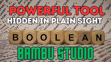Mesh Boolean Bambu Studio Tutorial